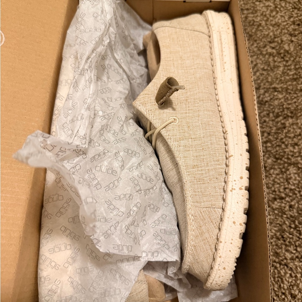 Hey Dude Women's Cream Sneakers